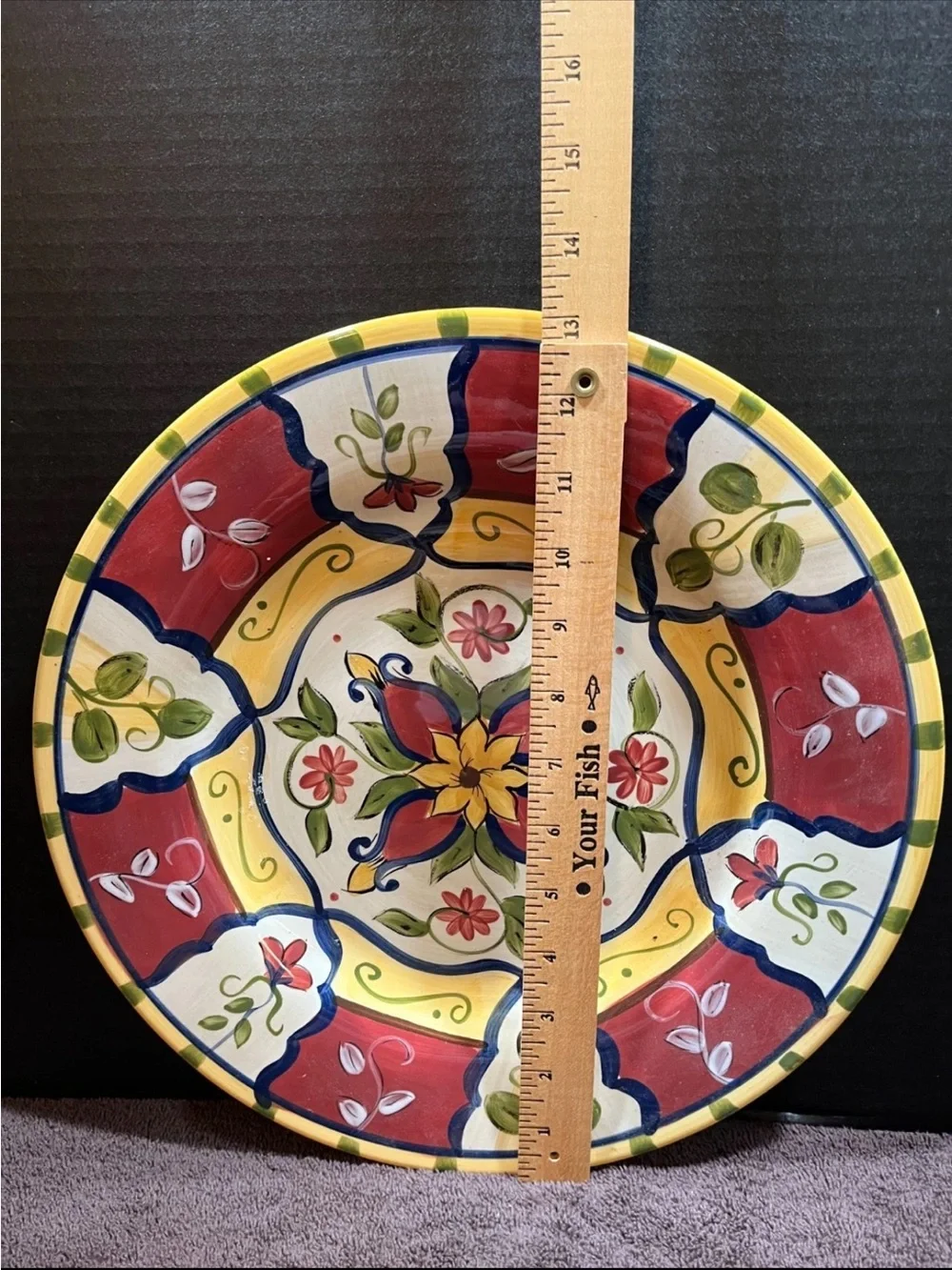 Pier 1 Decorative Earthenware plate. VALLARTA